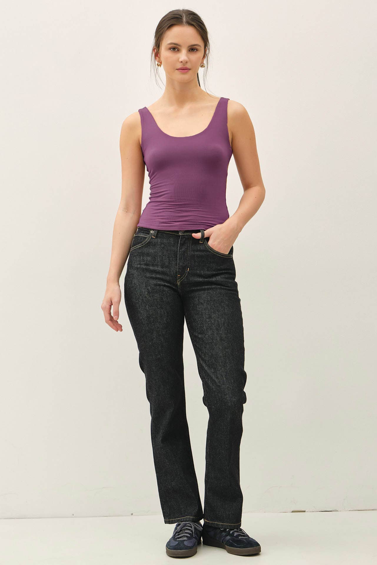 Be Cool BASIC THREADS SCOOP NECK TANK