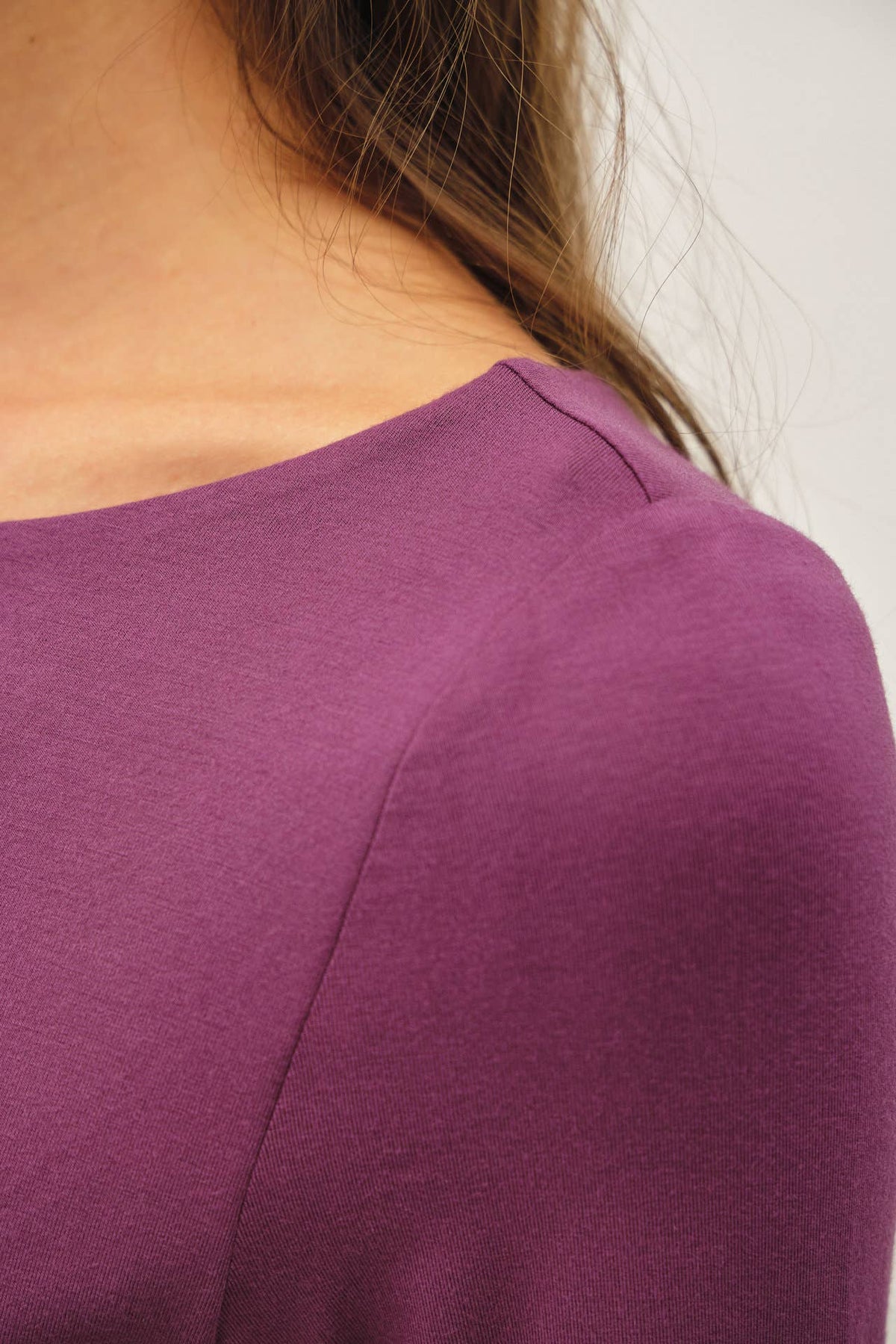 Be Cool BASIC THREADS BOAT NECK LONG SLEEVE TOP