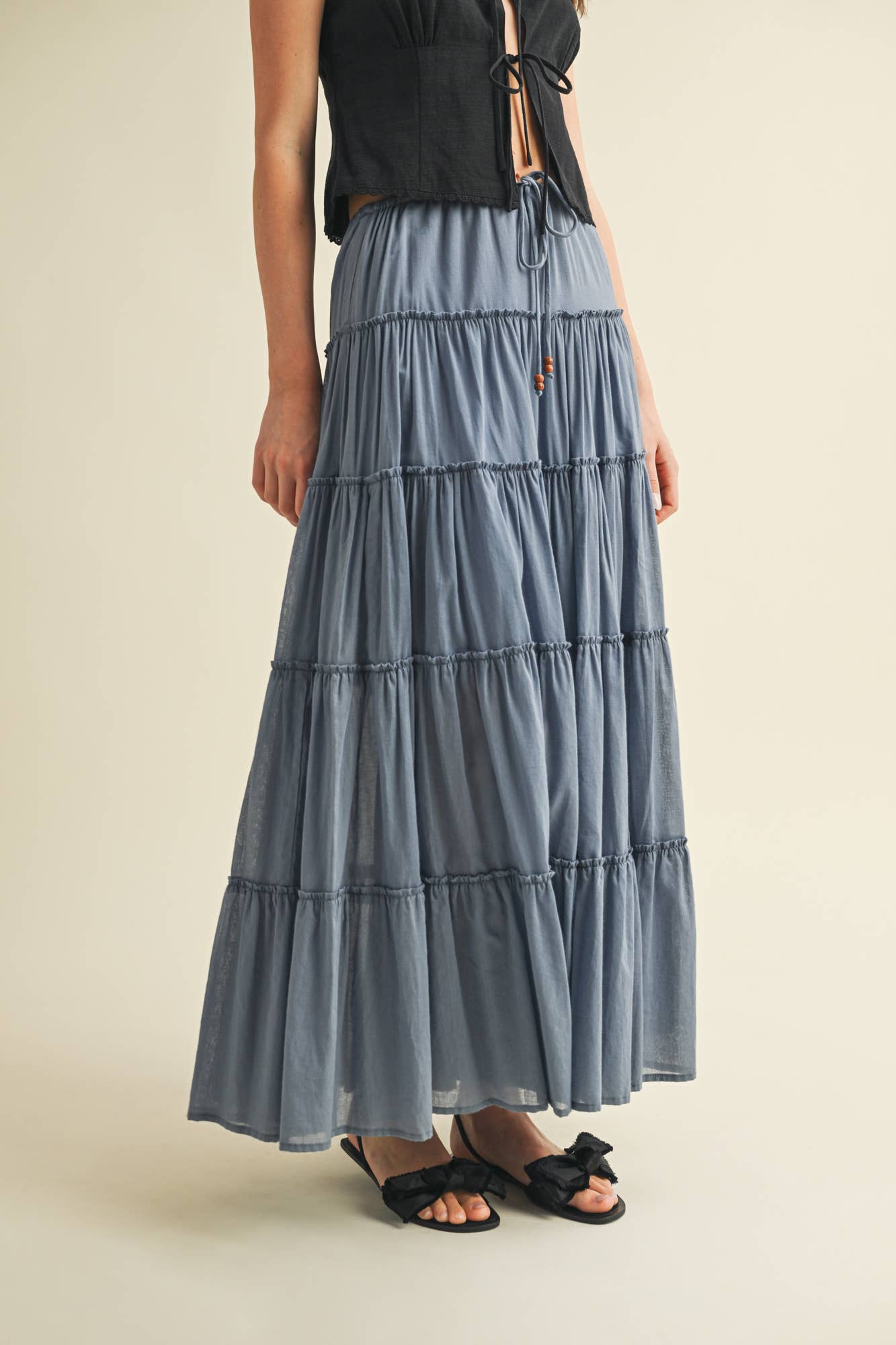 Mustard Seed SIERRA TIERED MAXI SKIRT