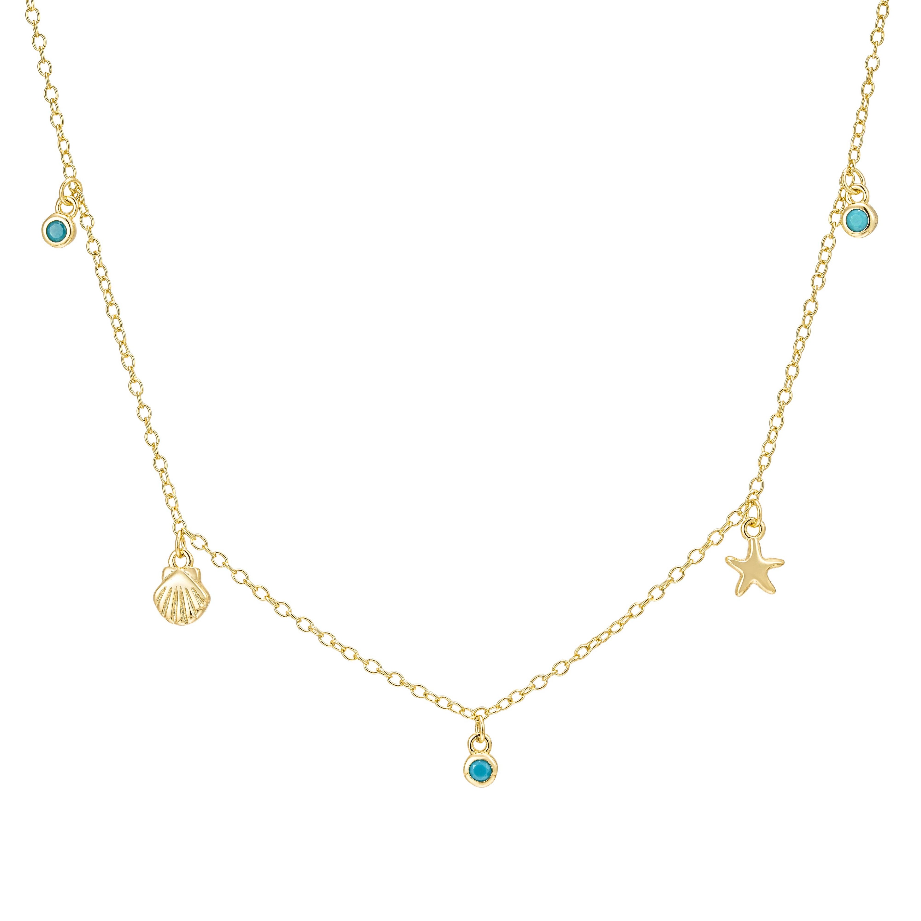 The Salty Gem Shelling Charm Necklace