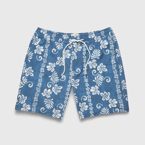 SURFSIDESUPPLY Jimmy 6.5" Hawaiian Volley - Blue Hawaiian