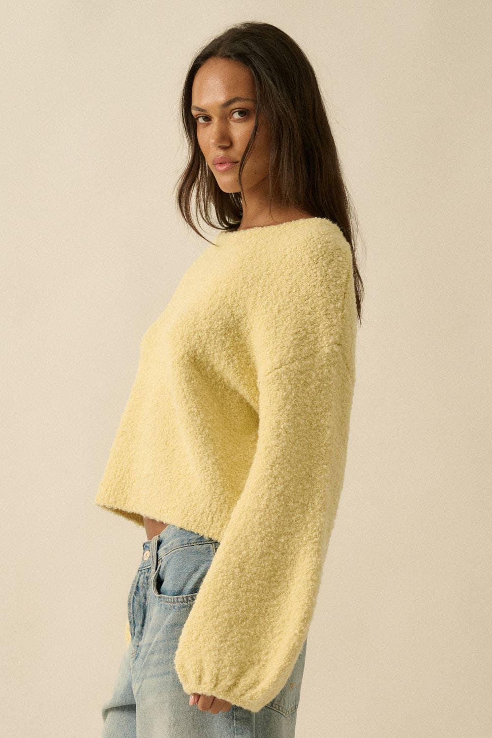 Promesa USA Stella Bubble-Sleeve Sweater