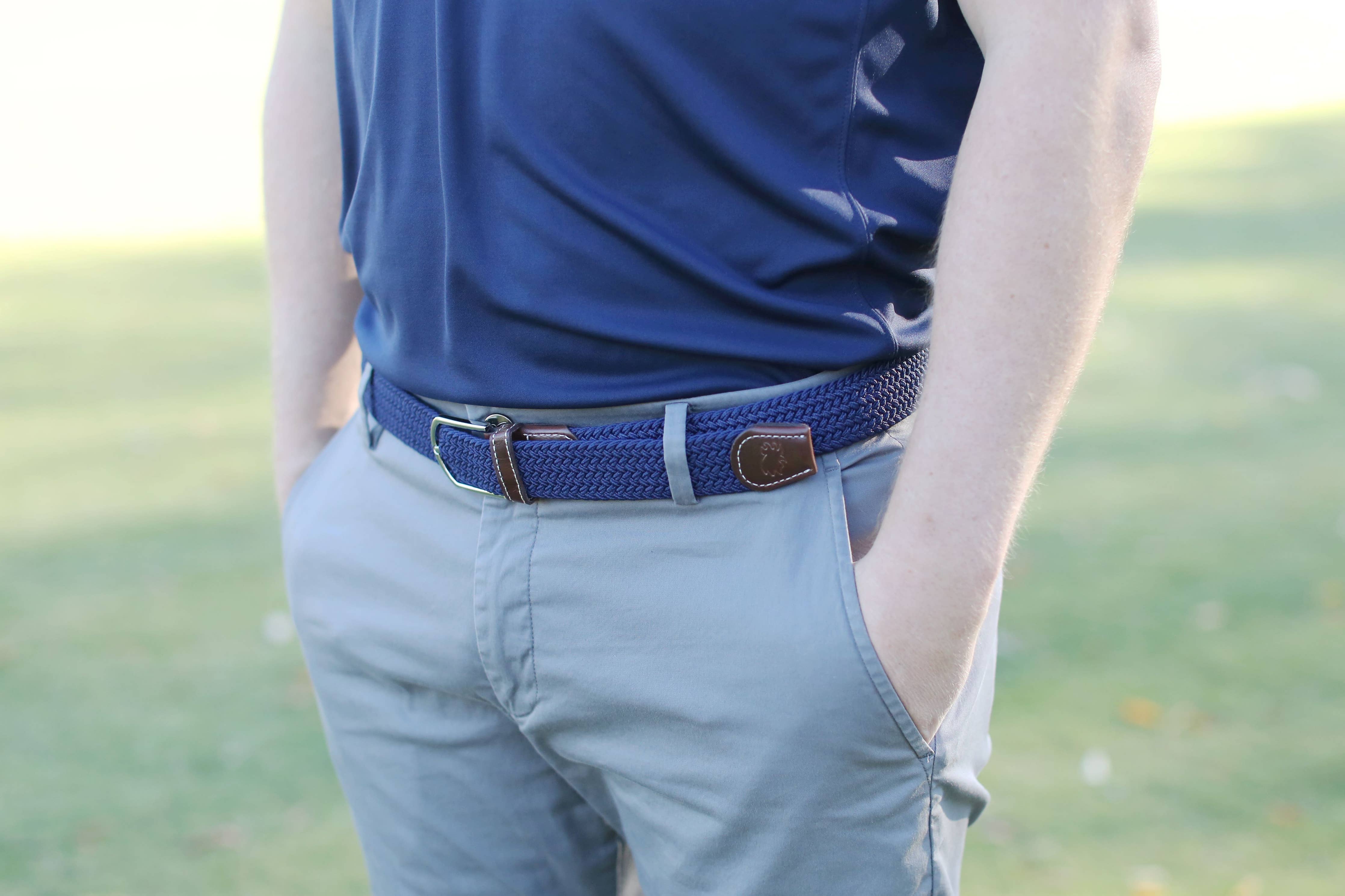 Roostas The Pebble Beach Woven Stretch Belt