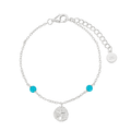 The Salty Gem Sand Dollar Bracelet Silver