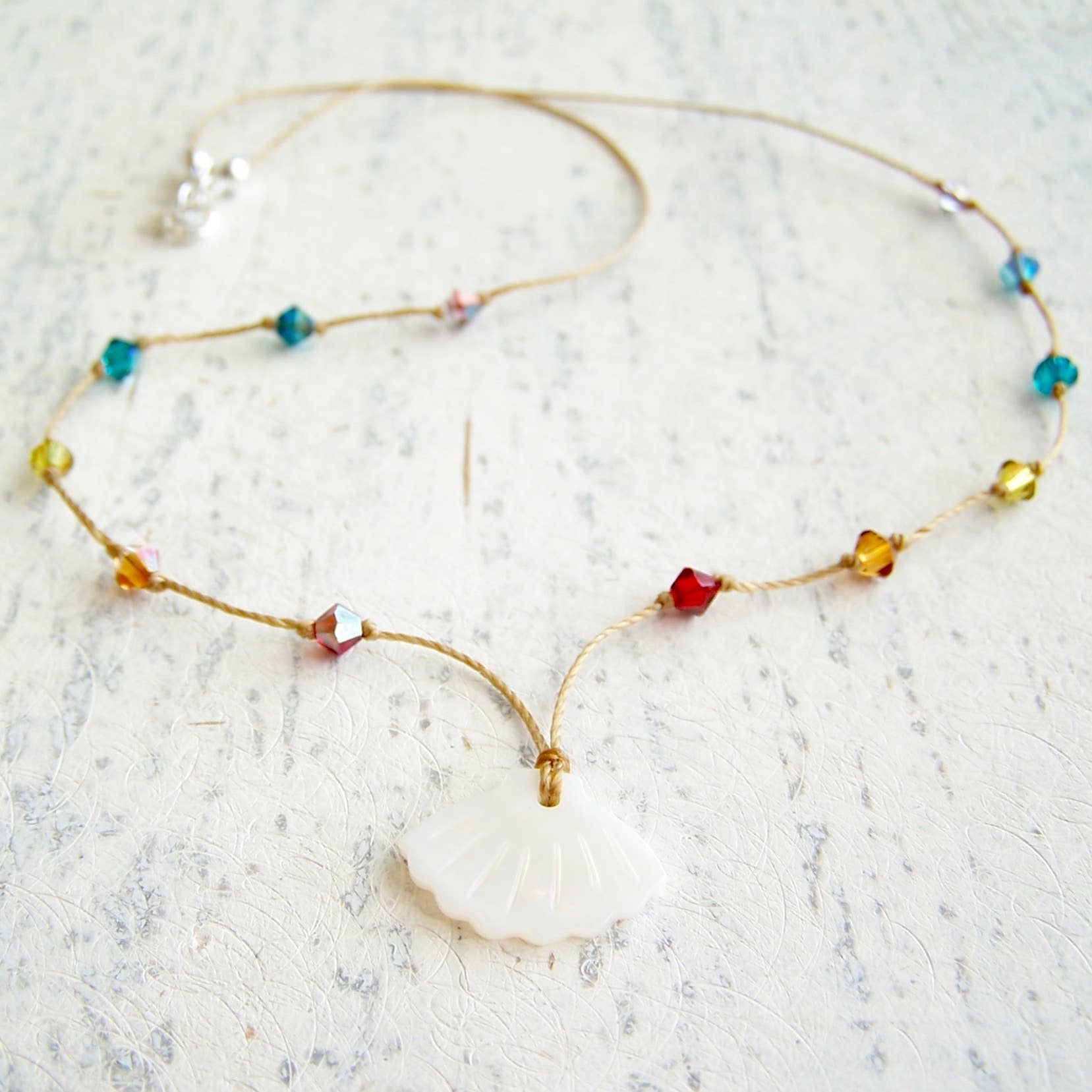 Jo Bird Jewelry Aloha Necklace - Hawaii Necklace - Rainbow Necklace