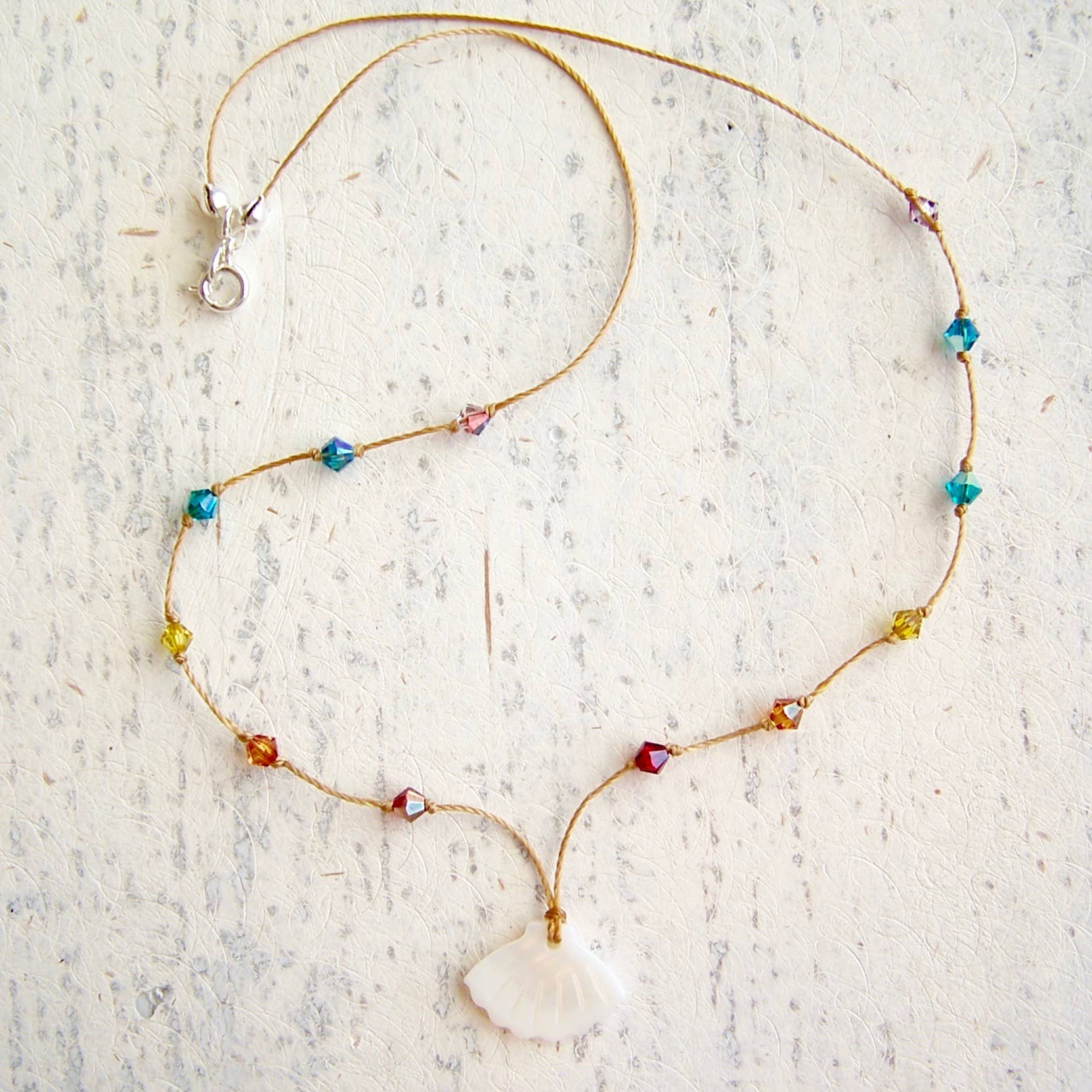 Jo Bird Jewelry Aloha Necklace - Hawaii Necklace - Rainbow Necklace