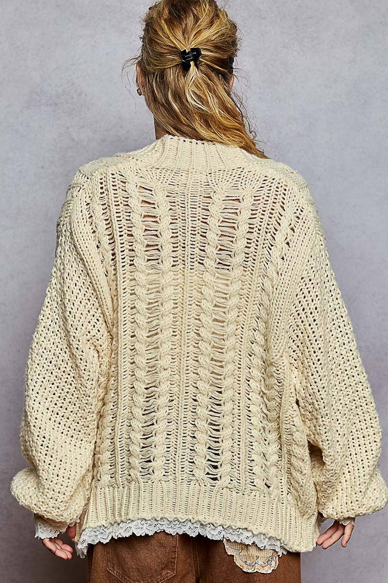 Pol Clothing Sipping Cider Cardigan