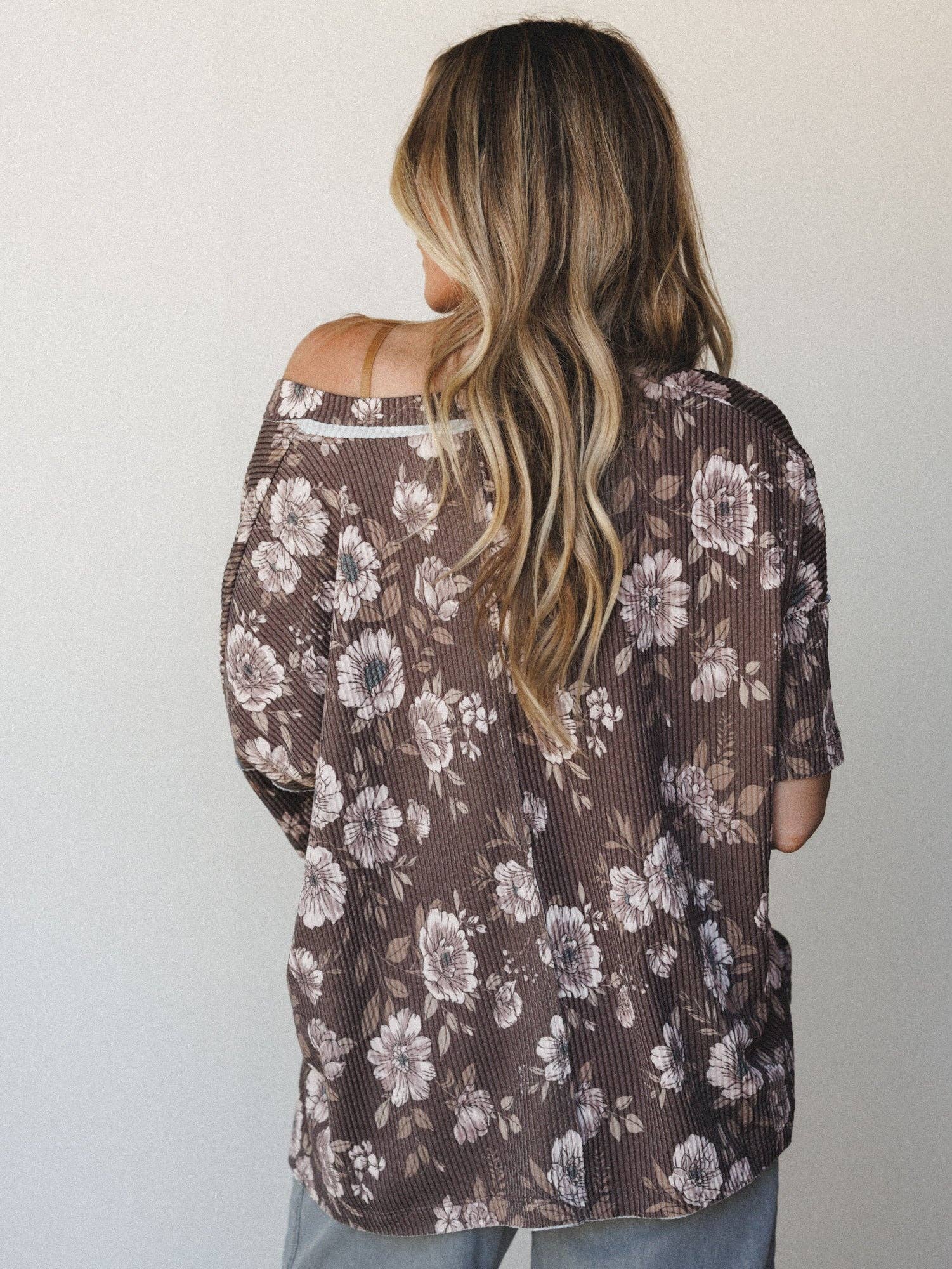 Three Bird Nest On The Go V Neck Ribbed Essential Tee